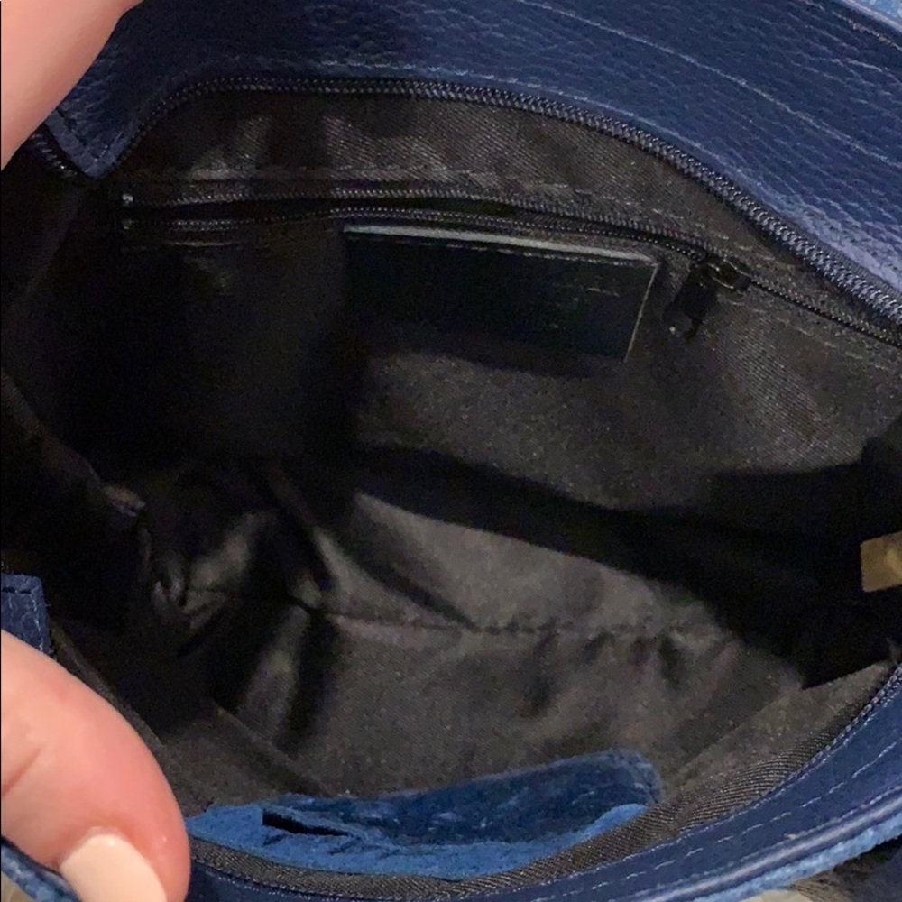 Blue Patterned Massimo Castelli Bag - image 5